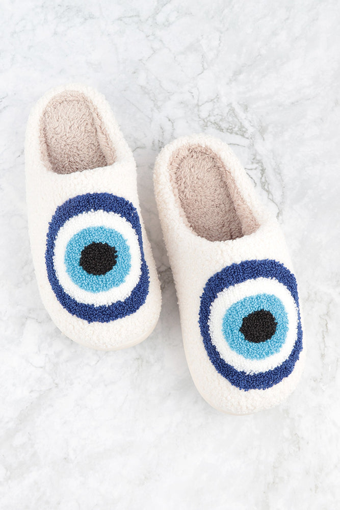 
            
                Load image into Gallery viewer, Evil Eye slipper
            
        