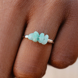 
            
                Load image into Gallery viewer, Pura Vida Wire Wrapped Gemstone Ring
            
        