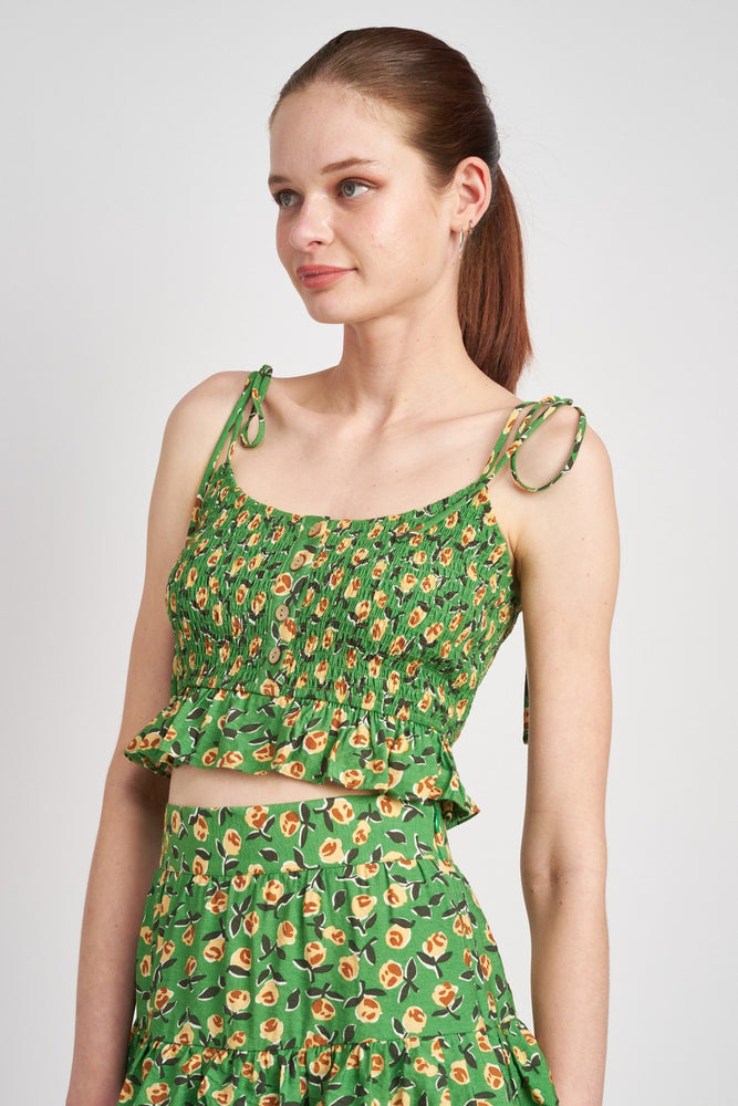 Green With Envy crop top