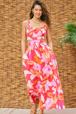 Tami floral cutout maxi dress