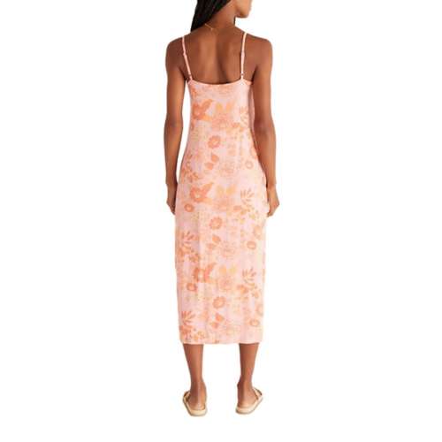 
            
                Load image into Gallery viewer, ZSUPPLY Cora Floral Midi dress-Sunkist Coral
            
        