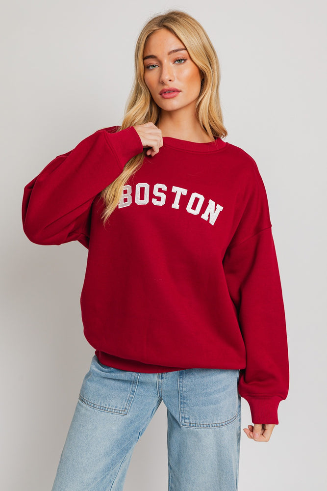 
            
                Load image into Gallery viewer, Boston Oversized sweatshirt
            
        