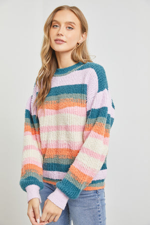 
            
                Load image into Gallery viewer, Sunsets striped sweater
            
        
