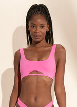 MAAJI Bombon Pink Harper sporty bralette bikini top