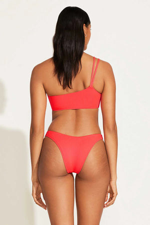 
            
                Load image into Gallery viewer, VITAMIN A California High Leg bikini bottom-Coral Glow
            
        