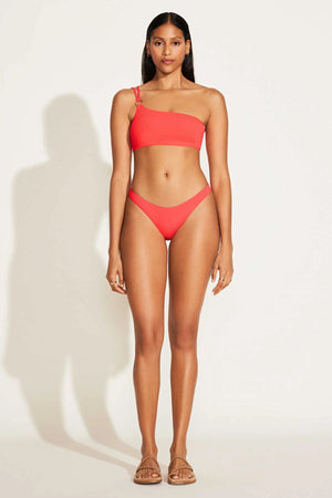 
            
                Load image into Gallery viewer, VITAMIN A California High Leg bikini bottom-Coral Glow
            
        