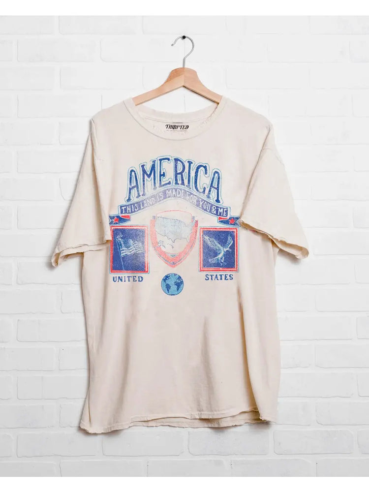 
            
                Load image into Gallery viewer, America Patch Thrifted tee
            
        