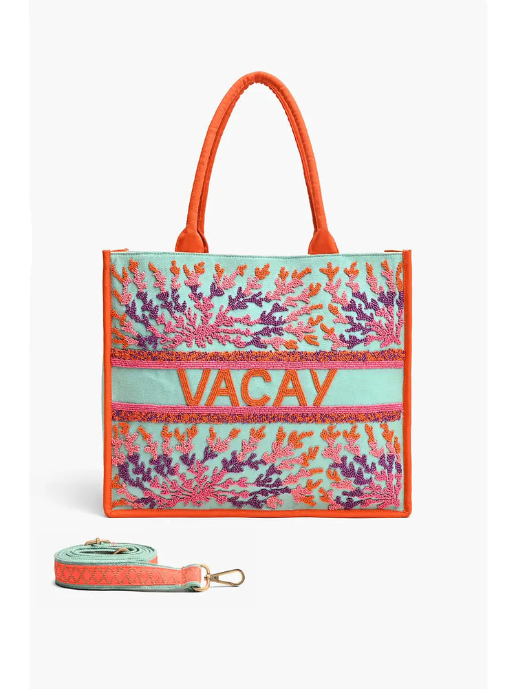 
            
                Load image into Gallery viewer, Caribbean Vacay tote bag
            
        