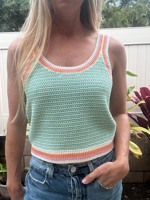 
            
                Load image into Gallery viewer, Spring Break sweater tank
            
        