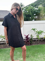 Rhythm Classic Shirt Dress - Black