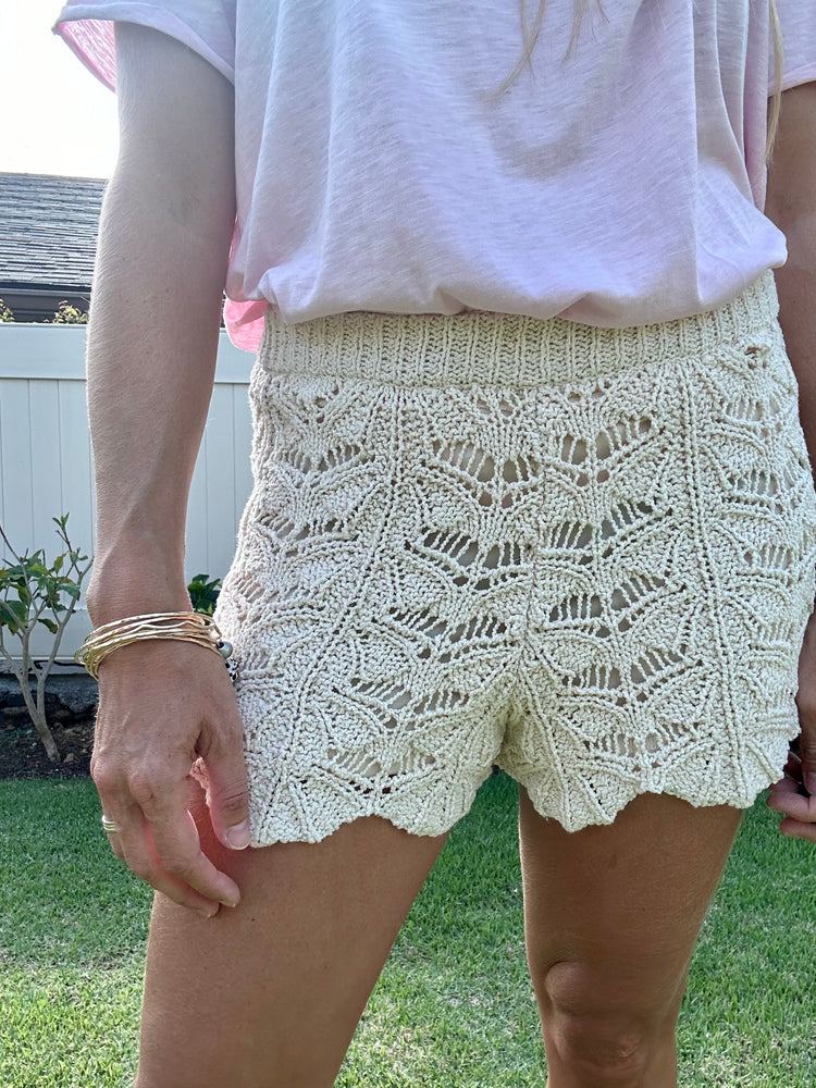 Lucille crochet shorts