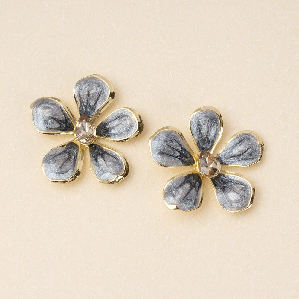 SCOUT Sparkle & Shine Enamel Flower Earring