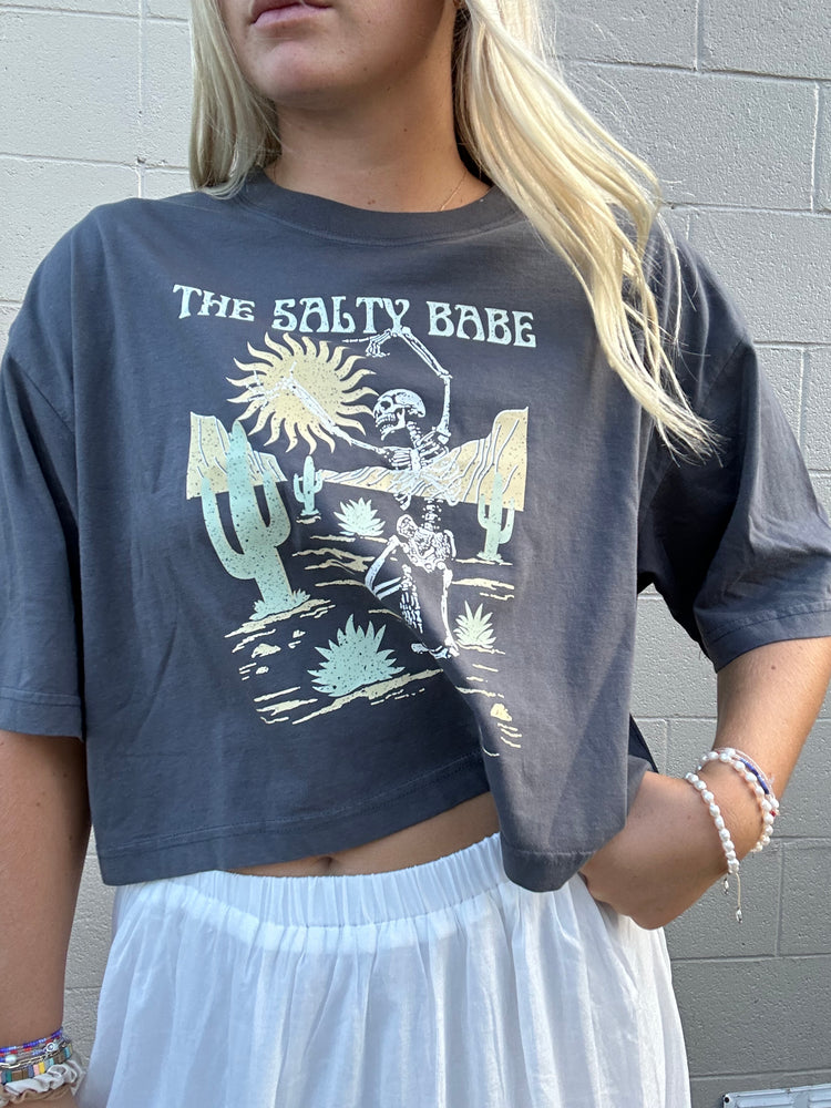 
            
                Load image into Gallery viewer, The dancing desert cropped tee
            
        