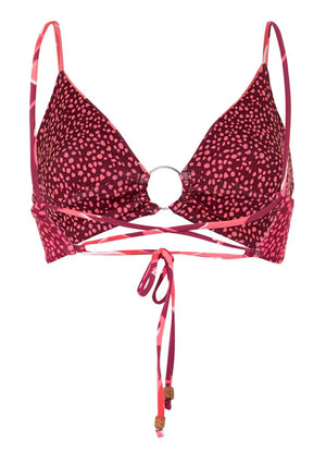 
            
                Load image into Gallery viewer, MAAJI Red Foliage Shine bralette bikini top
            
        