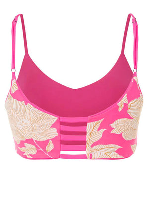 MAAJI Radiant Pink Praia sporty bralette bikini top