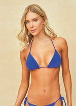 MAAJI Lapis Blue Balmy slide triangle bikini top