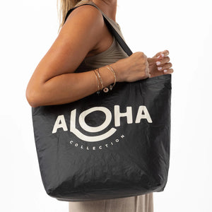 ALOHA COLLECTION Reversible tote bag Le Voyageur Caffe/Black