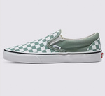 VANS Checkerboard Slip-On sneaker-Iceberg Green
