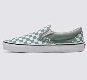VANS Checkerboard Slip-On sneaker-Iceberg Green