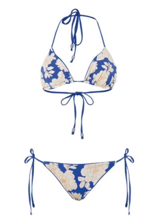 
            
                Load image into Gallery viewer, MAAJI Lapis Blue Balmy slide triangle bikini top
            
        