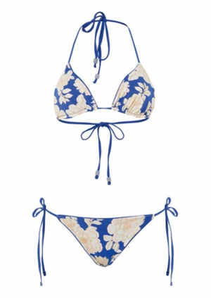MAAJI Lapis Blue Sunning tie side bikini bottom
