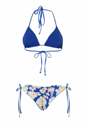 MAAJI Lapis Blue Sunning tie side bikini bottom