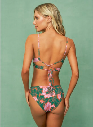 MAAJI Floral Stamp Tribe underwire bikini top