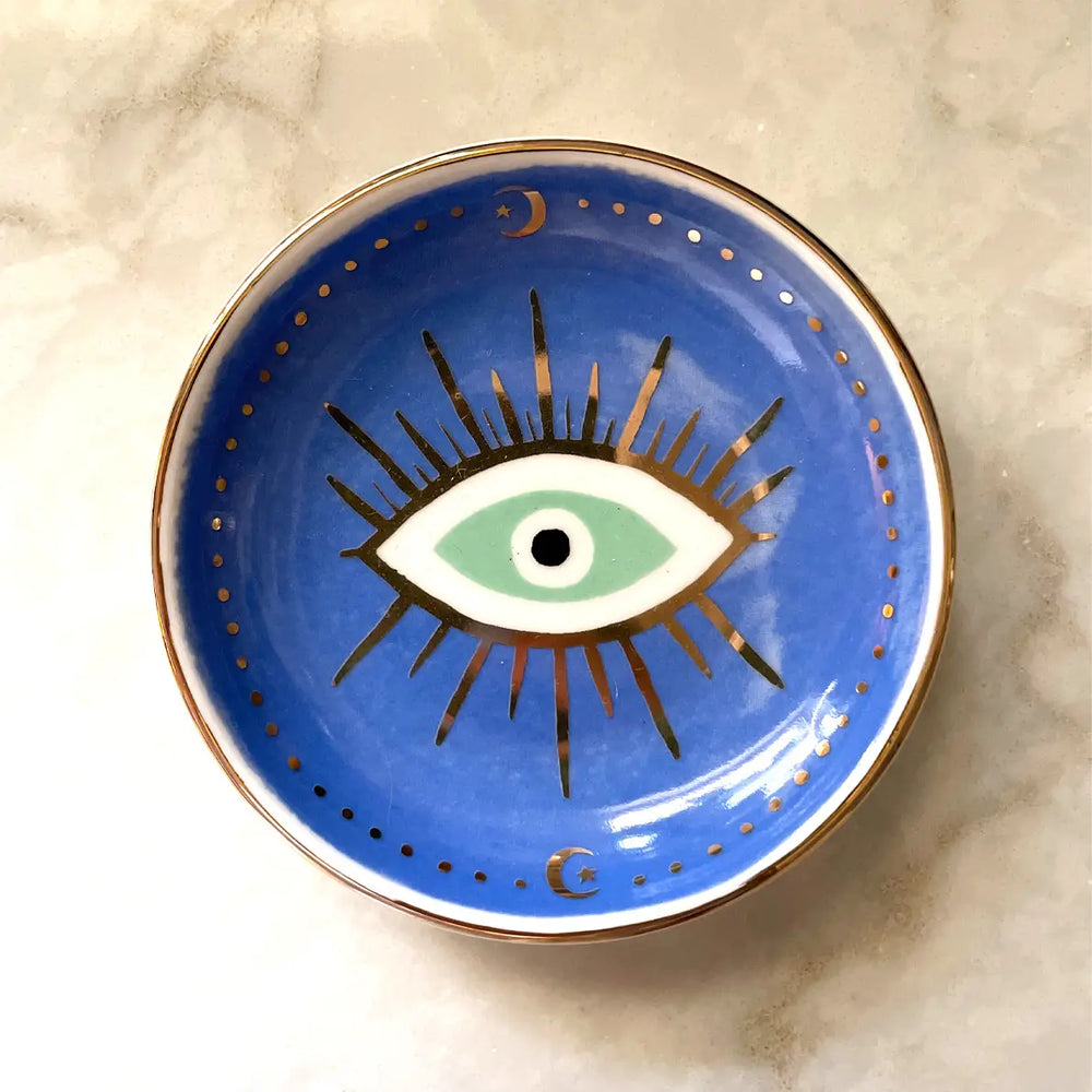 
            
                Load image into Gallery viewer, Evil Eye trinket dish
            
        