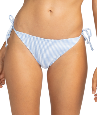 ROXY Gingham tie side bikini bottom
