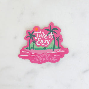 Take it Easy Island sticker