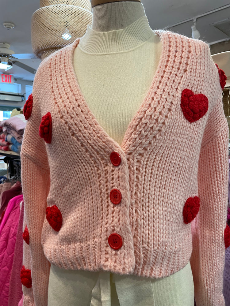 
            
                Load image into Gallery viewer, Hearts on Fire cardigan
            
        