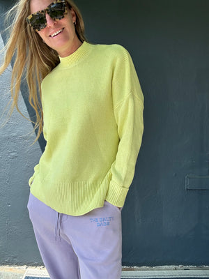 Riley Sweater-Lemon Yellow