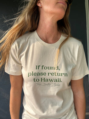 
            
                Load image into Gallery viewer, If Found, Return Me To Hawaii tee
            
        