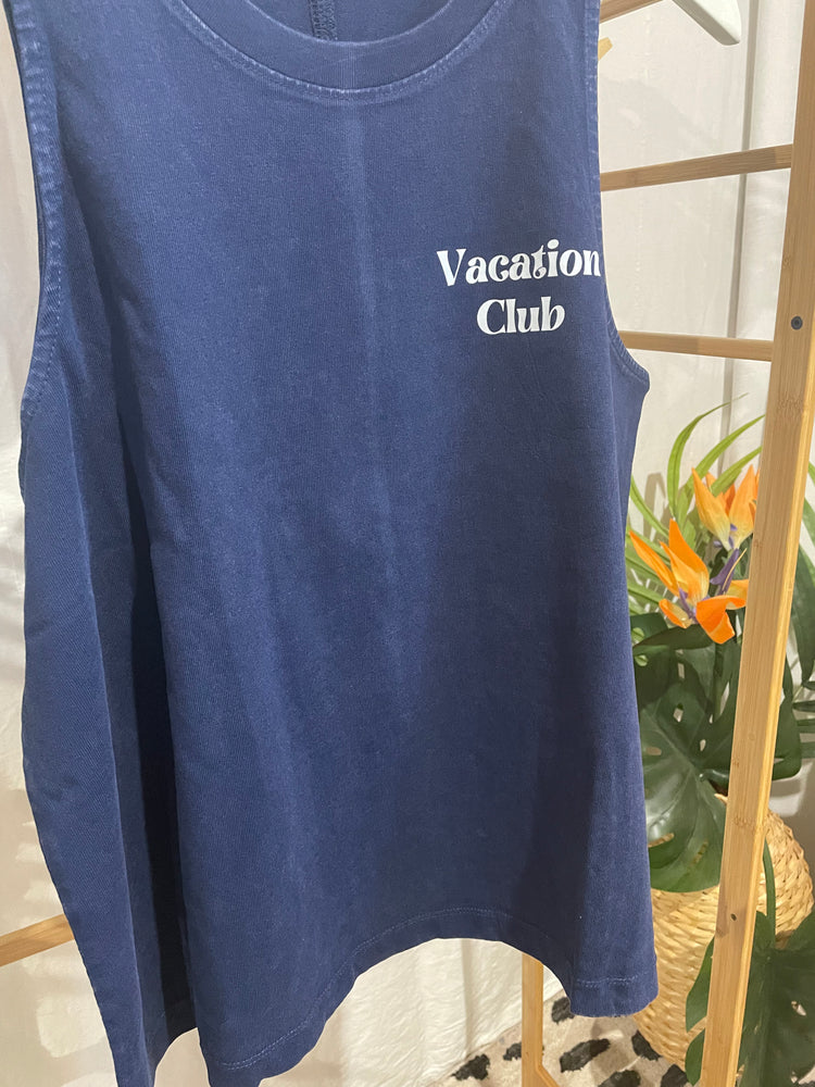 
            
                Load image into Gallery viewer, Vacation Club tank top
            
        