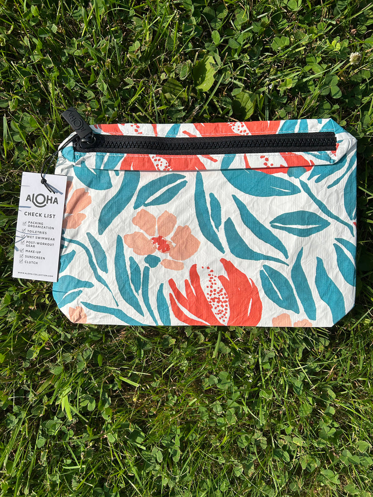 ALOHA COLLECTION Small Poppies pouch