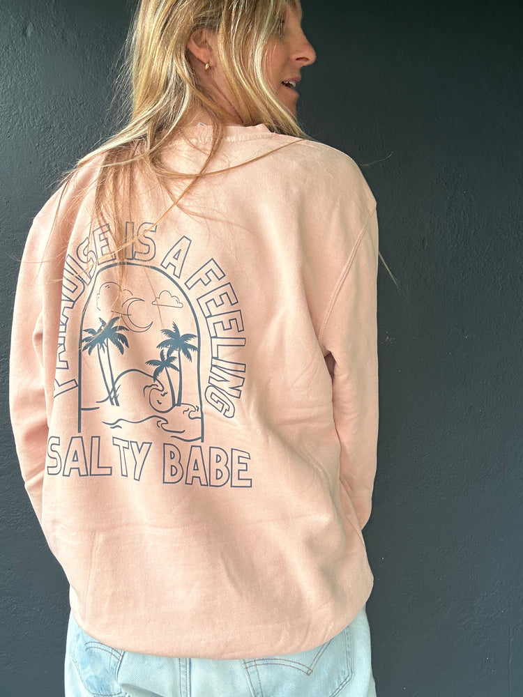 
            
                Load image into Gallery viewer, Paradise is a Feeling crew sweatshirt
            
        