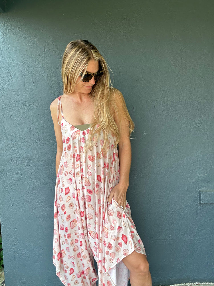 
            
                Load image into Gallery viewer, MAKENA Peace and Love Jumpsuit-Puka
            
        