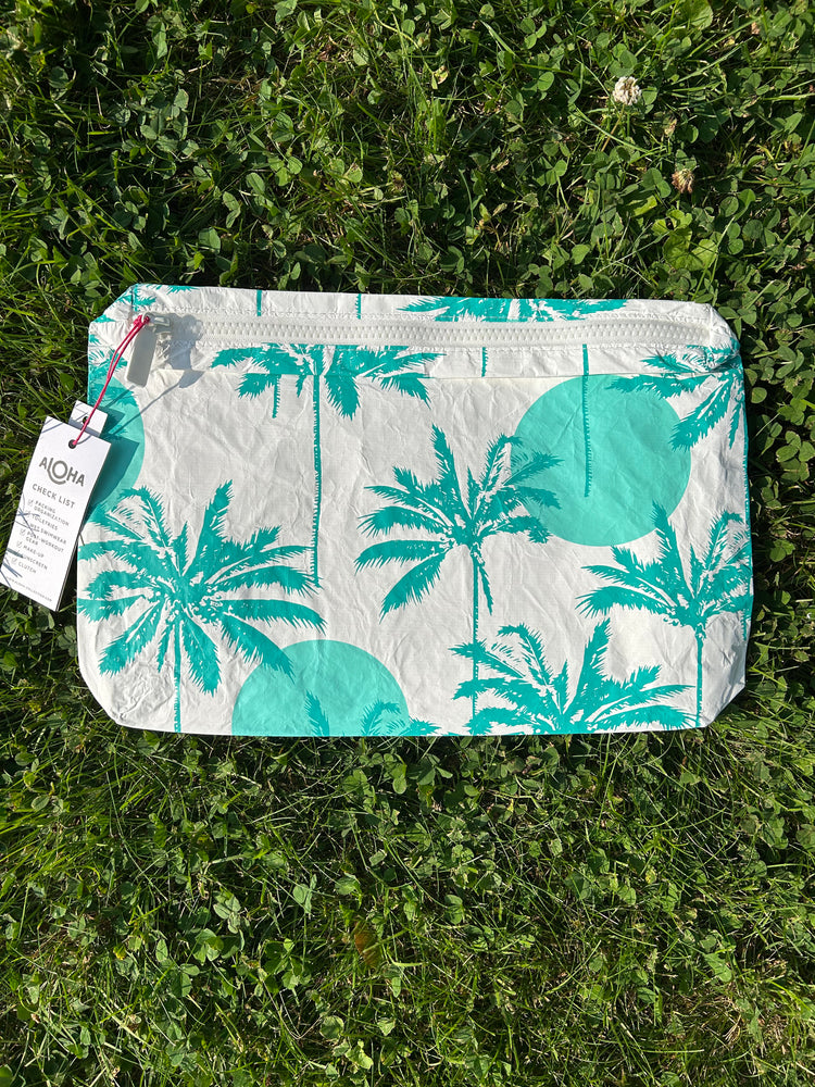 
            
                Load image into Gallery viewer, ALOHA COLLECTION Mid Sun Palm pouch-Pool
            
        