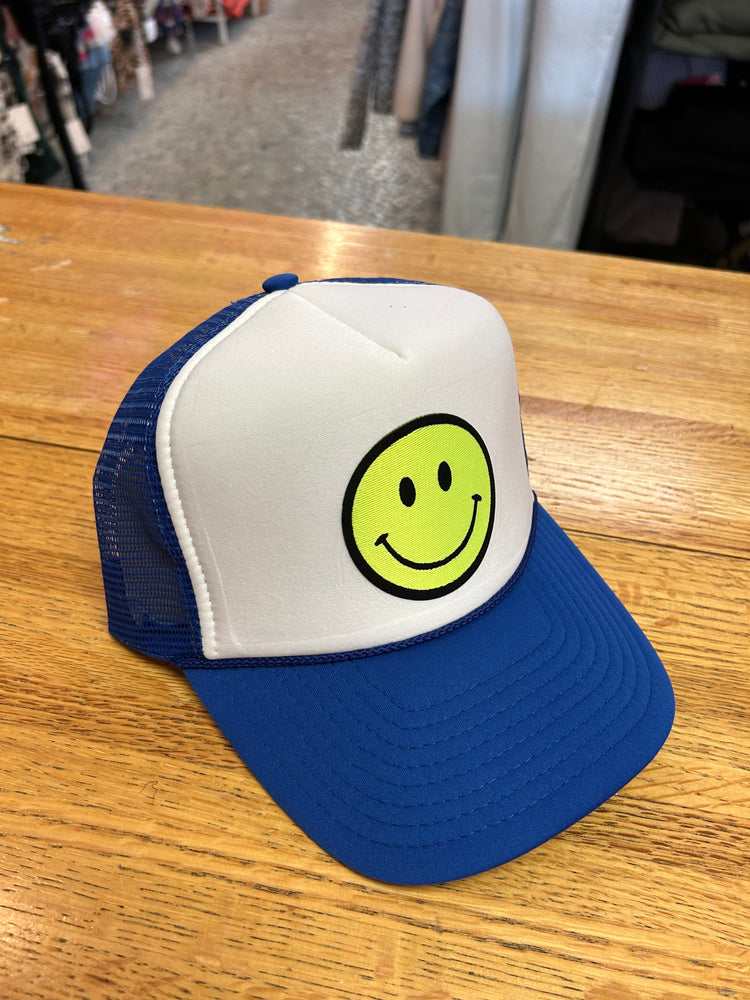 Smiley Patch Trucker Hat
