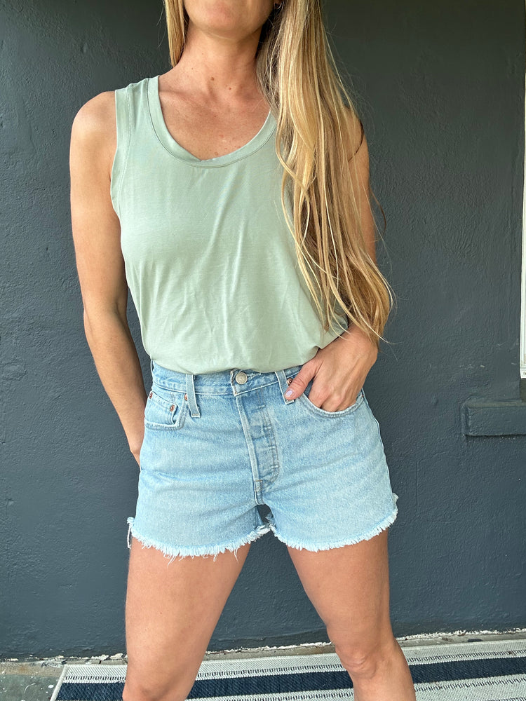 
            
                Load image into Gallery viewer, Nicole tank top-sage
            
        