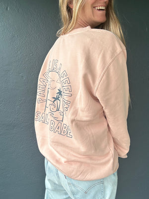 
            
                Load image into Gallery viewer, Paradise is a Feeling crew sweatshirt
            
        