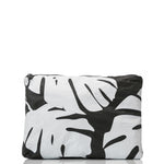 ALOHA COLLECTION Mid pouch Monstera White/Black