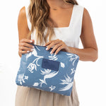 ALOHA COLLECTION Mid Pekelo pouch-Vintage Blue