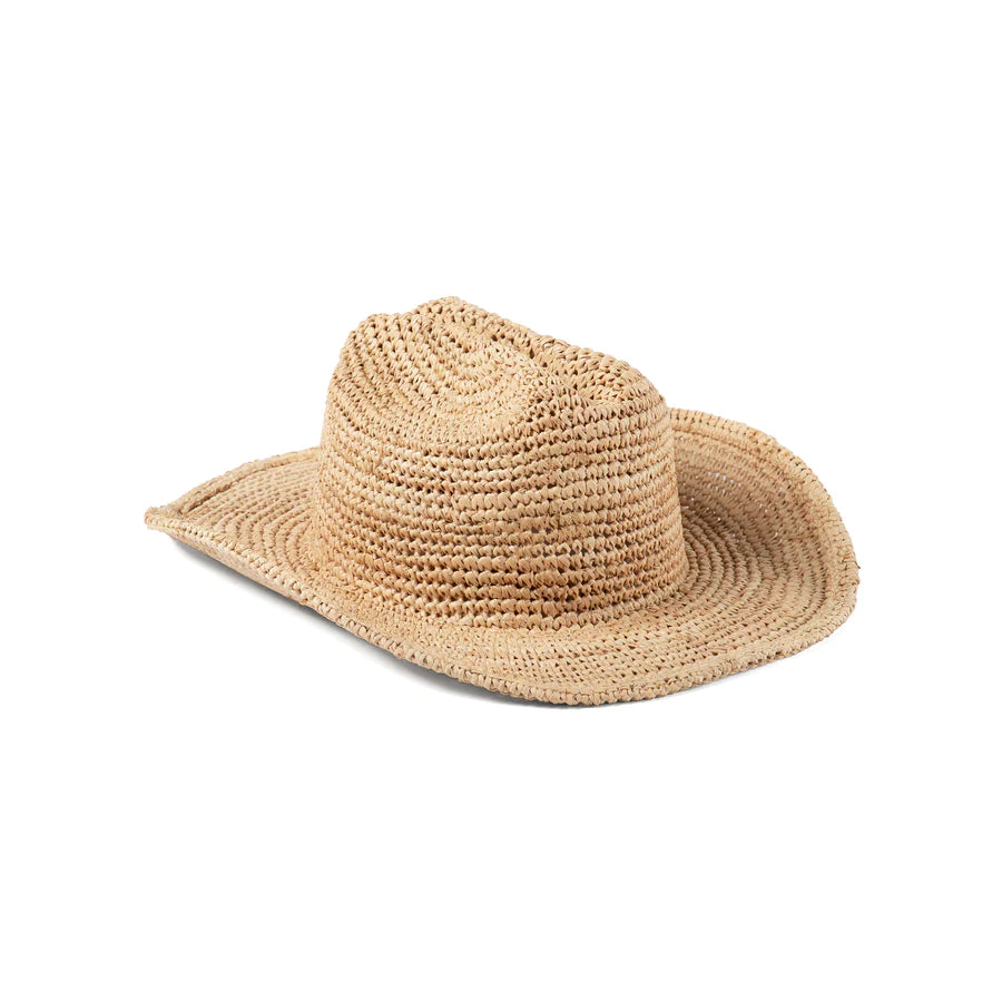 LACK OF COLOR Raffia Cowboy hat