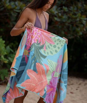 
            
                Load image into Gallery viewer, TAG ALOHA Beach Towel- Lauren Roth Abstract
            
        