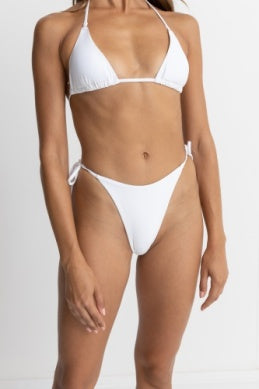 
            
                Load image into Gallery viewer, RHYTHM Classic tie side bikini bottom-White
            
        