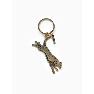 
            
                Load image into Gallery viewer, Leopard brass keychain
            
        