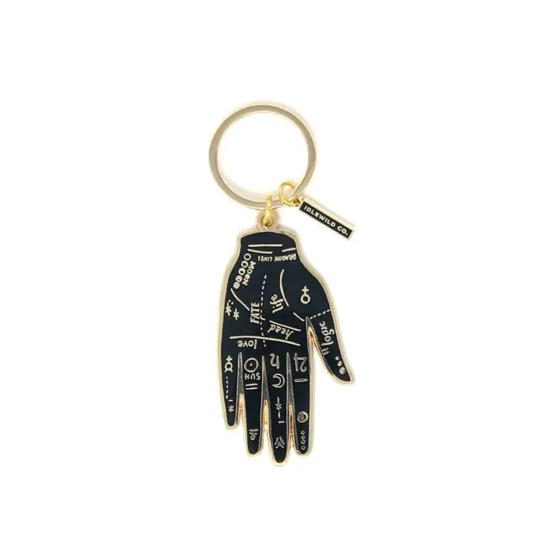 
            
                Load image into Gallery viewer, Palmistry brass keychain
            
        