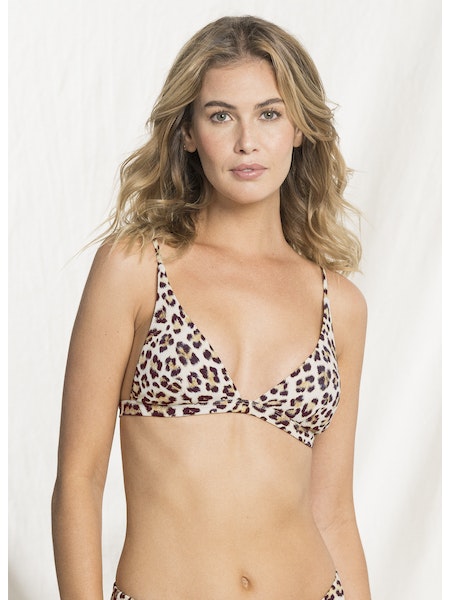 MAAJI Cheetah Ivy fixed triangle bikini top