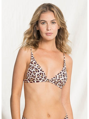 MAAJI Cheetah Ivy fixed triangle bikini top